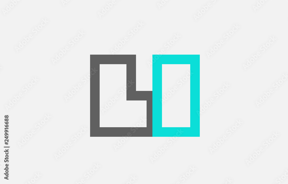 blue grey alphabet letter li l i combination for logo icon design blue grey alphabet letter li l i combination for logo icon design