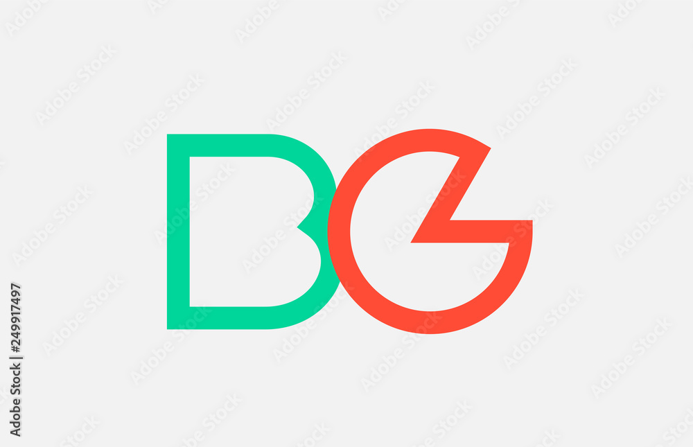 orange green alphabet letter logo combination bg b g design orange green alphabet letter logo combination bg b g design