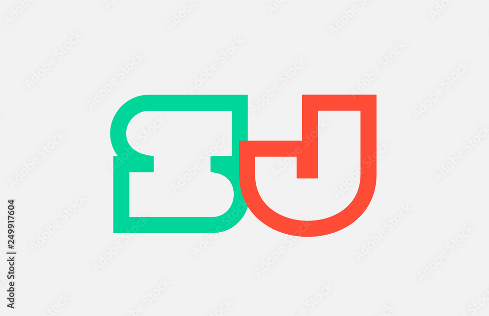 orange green alphabet letter logo combination sj s j design orange green alphabet letter logo combination sj s j design