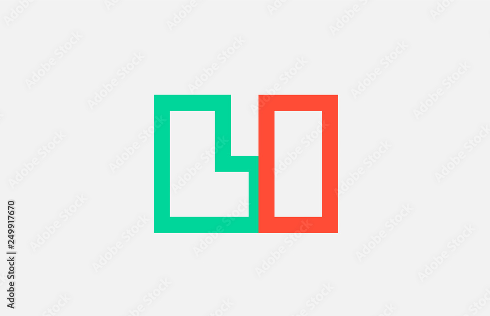 orange green alphabet letter logo combination li l i design orange green alphabet letter logo combination li l i design