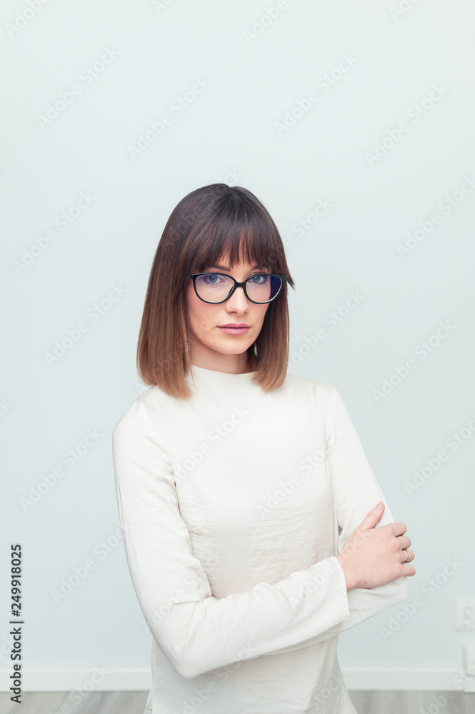 Beautiful woman in eyeglasses Beautiful woman in eyeglasses