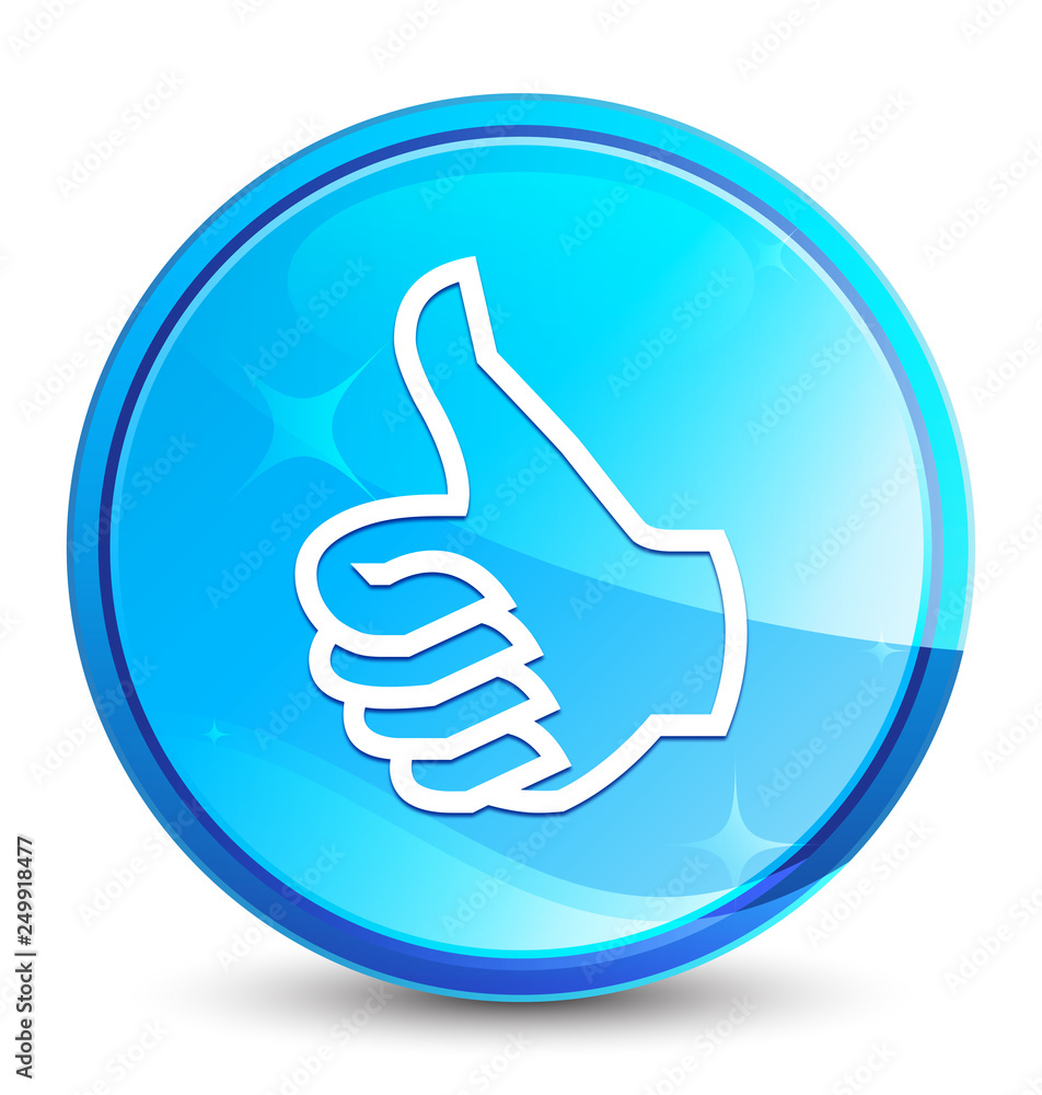 Like icon splash natural blue round button Like icon splash natural blue round button