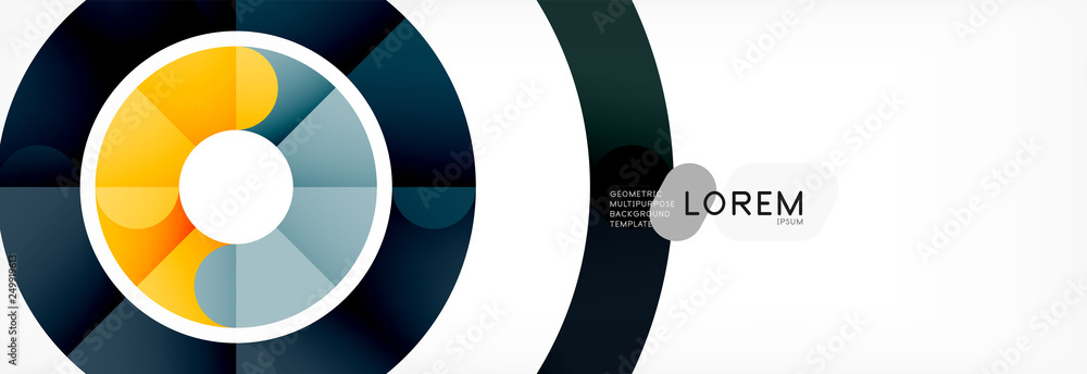 Linear design circle background Linear design circle background