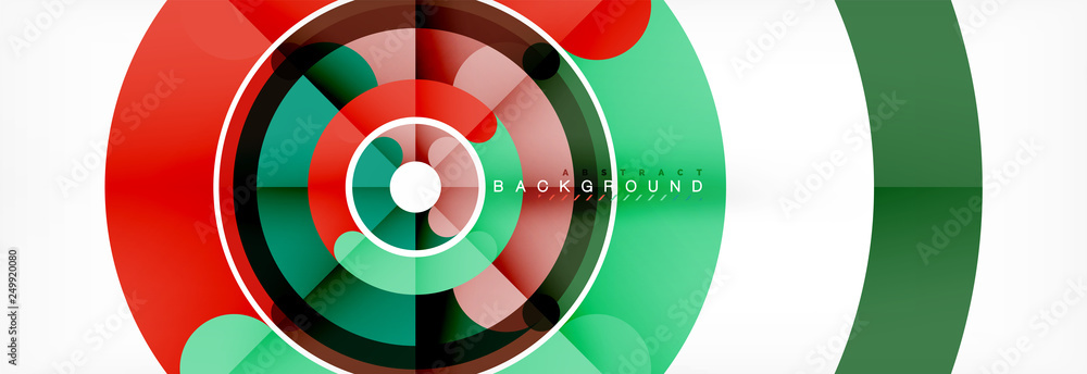 Vector outlined stroke circles composition Vector outlined stroke circles composition