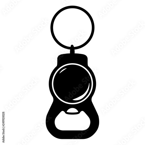 Keychain Key Chain Bottle Opener Vector Illustration Icon Symbol Graphic