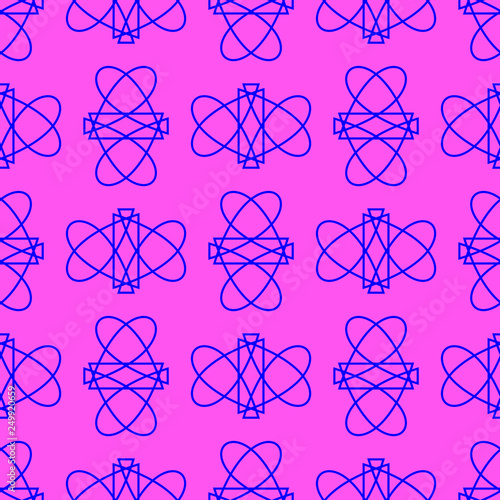 Seamless pattern on the pink background