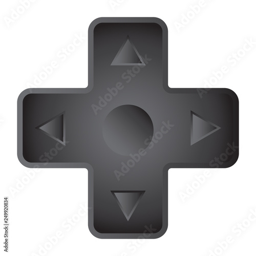 Video Game Controller D-Pad Direction Directional Pad E-Sports Vector Illustration Icon Symbol Graphic