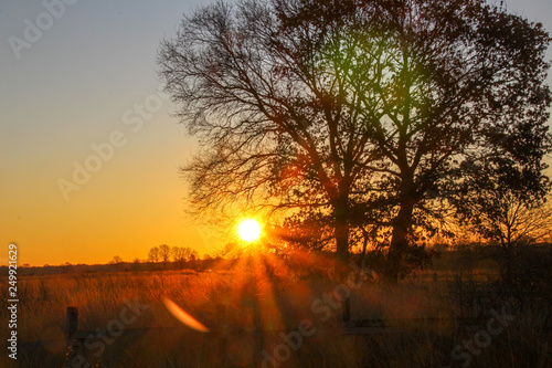 beautiful sunrise in Recker Moor