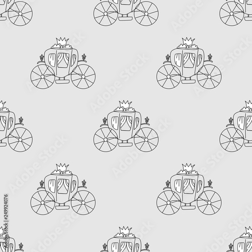 Carriage seamless pattern