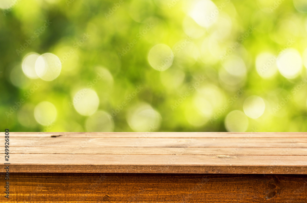 Empty wooden table background Empty wooden table background