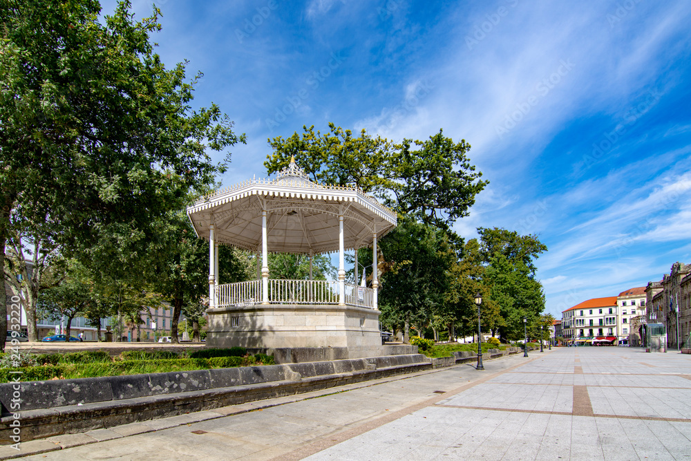 Fototapeta premium Bandstand located in the Alameda of Pontevedra