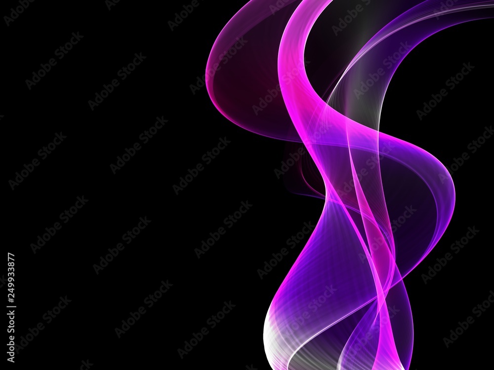 Obraz premium Abstract multicolored light waves background