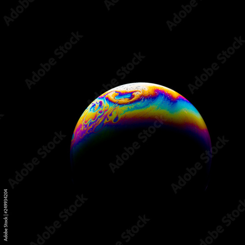 Soap Bubble look like planets