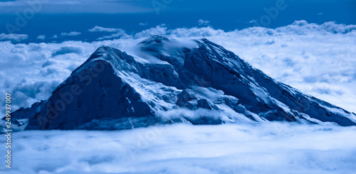 Wintery Mountain Peak 