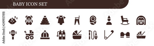 baby icon set