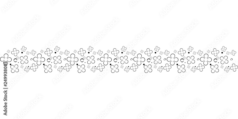 Hand drawn text ornaments flowers illustration Hand drawn text ornaments flowers illustration