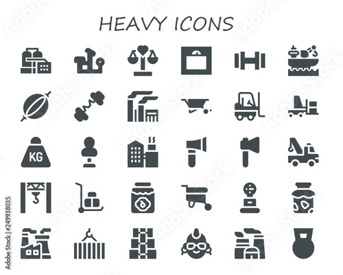 heavy icon set