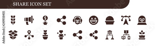 share icon set