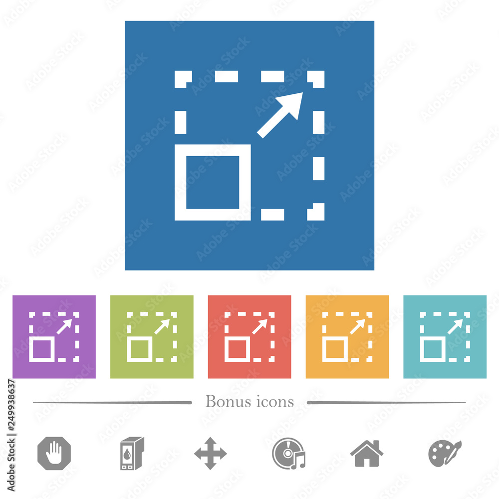 Maximize element flat white icons in square backgrounds Maximize element flat white icons in square backgrounds