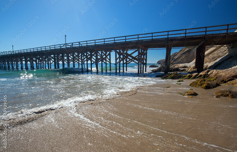 Fishing Pier at Gaviota Beach State Park on the central coast of California United States