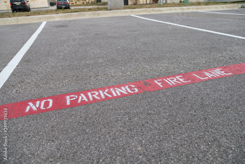 Wallpaper Mural Close Up View of No Parking Painted on Concrete Torontodigital.ca