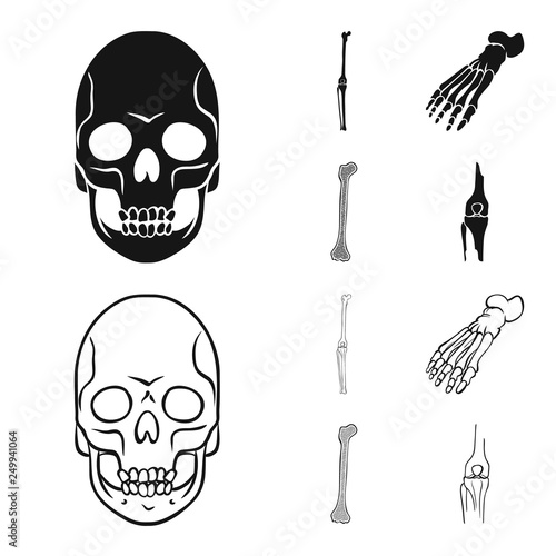 Isolated object of medicine and clinic icon. Set of medicine and medical vector icon for stock.