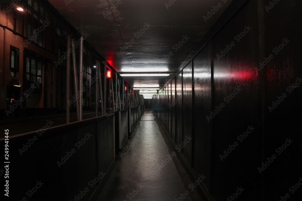 Dark corridor in London