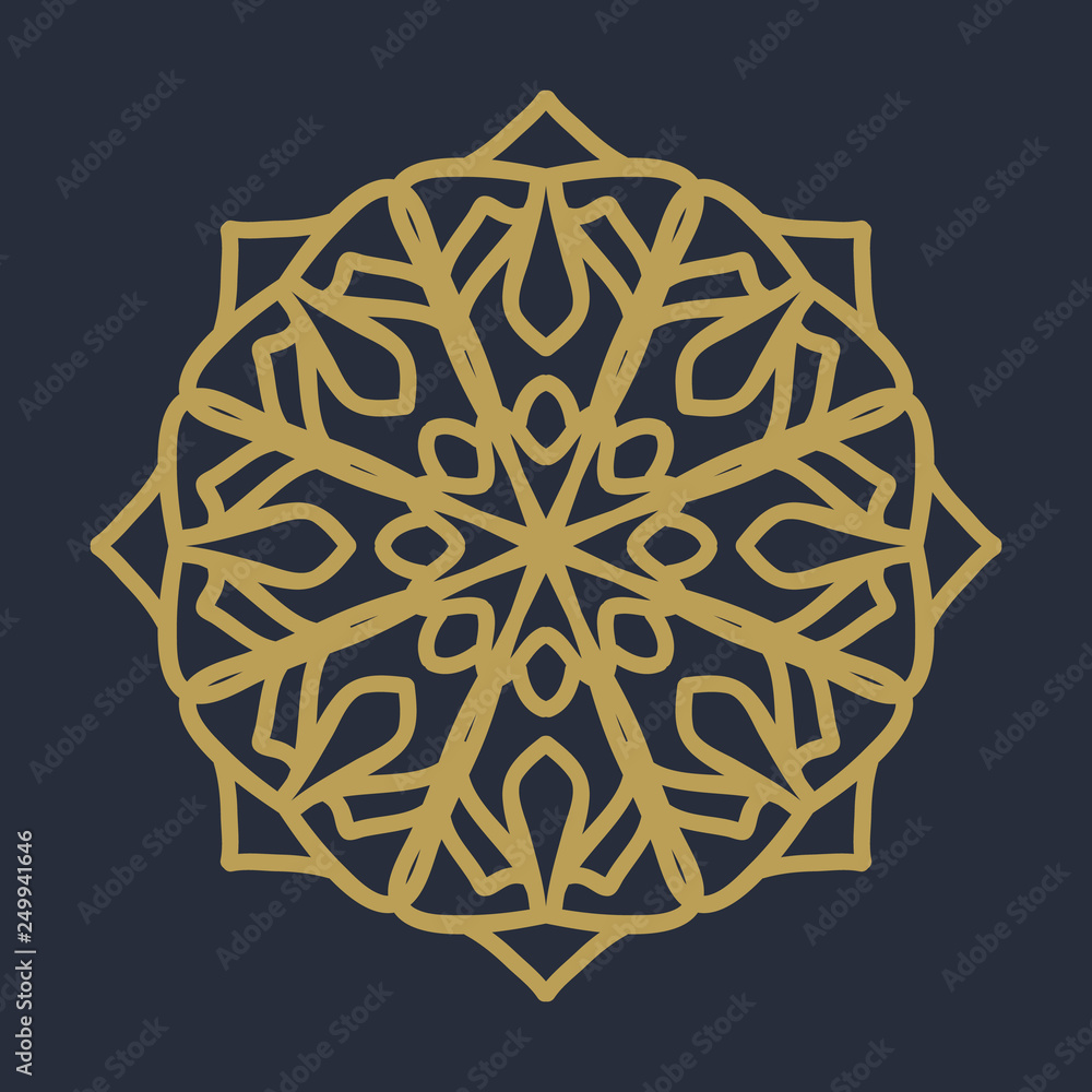 mandala flower pattern illustration vector