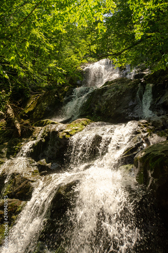 Close up View of waterfall in Shenandoah National Park Virginia 