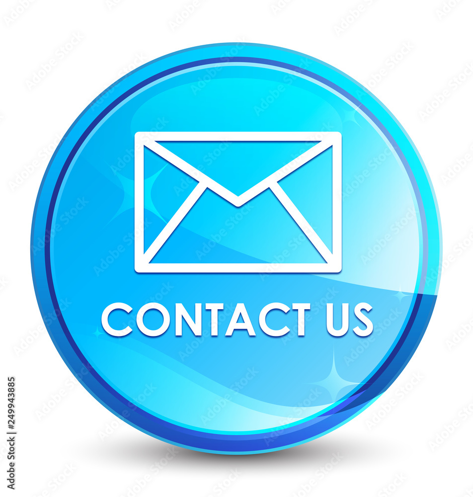 Contact us (email icon) splash natural blue round button Contact us (email icon) splash natural blue round button