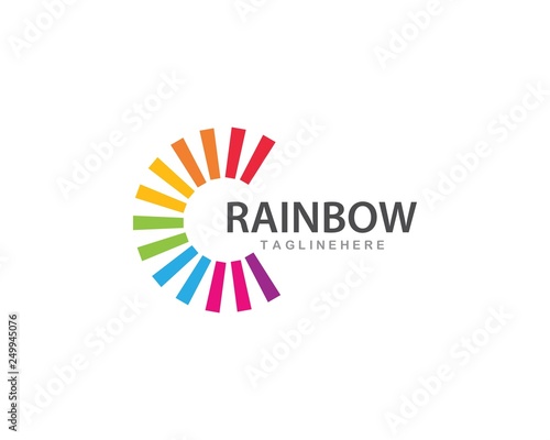 Rainbow logo vector