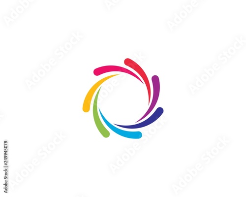 Rainbow logo vector