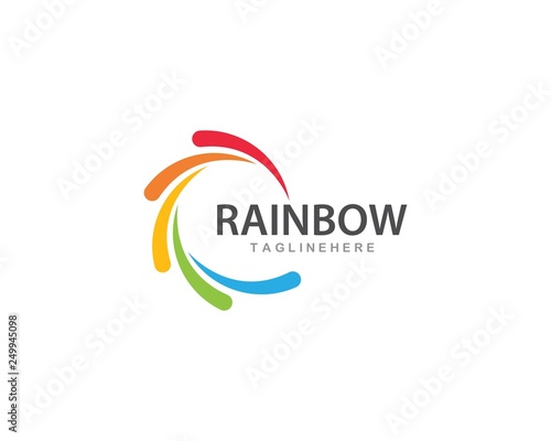 Rainbow logo vector