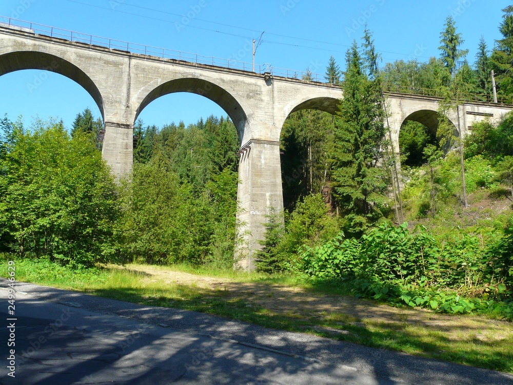 Fototapeta premium WISŁA GŁĘBCE WIADUKT POLSKA