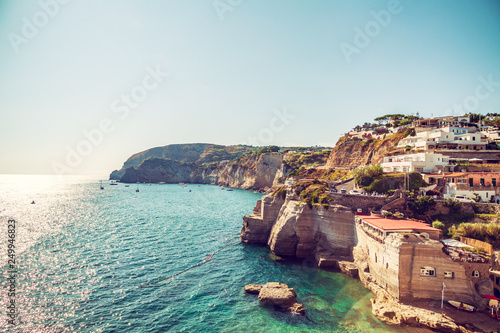 Fototapeta Naklejka Na Ścianę i Meble -  A view of Sant Angelo on island Ischia,Italy
