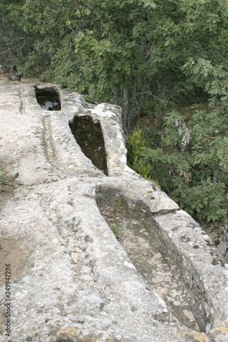 Necropolis in Quintanar. Village of Burgos. Castilla y Leon. Spain