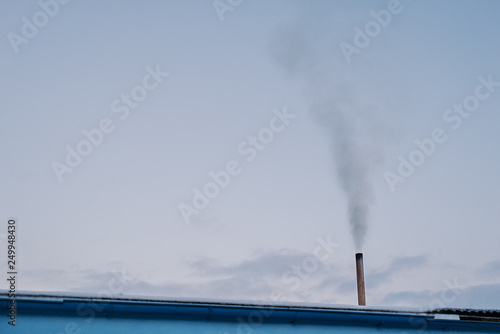 Smoke Emitting From Factory Against Sky © volf anders