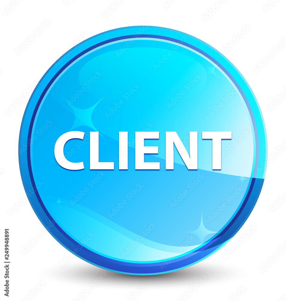 Client splash natural blue round button Client splash natural blue round button