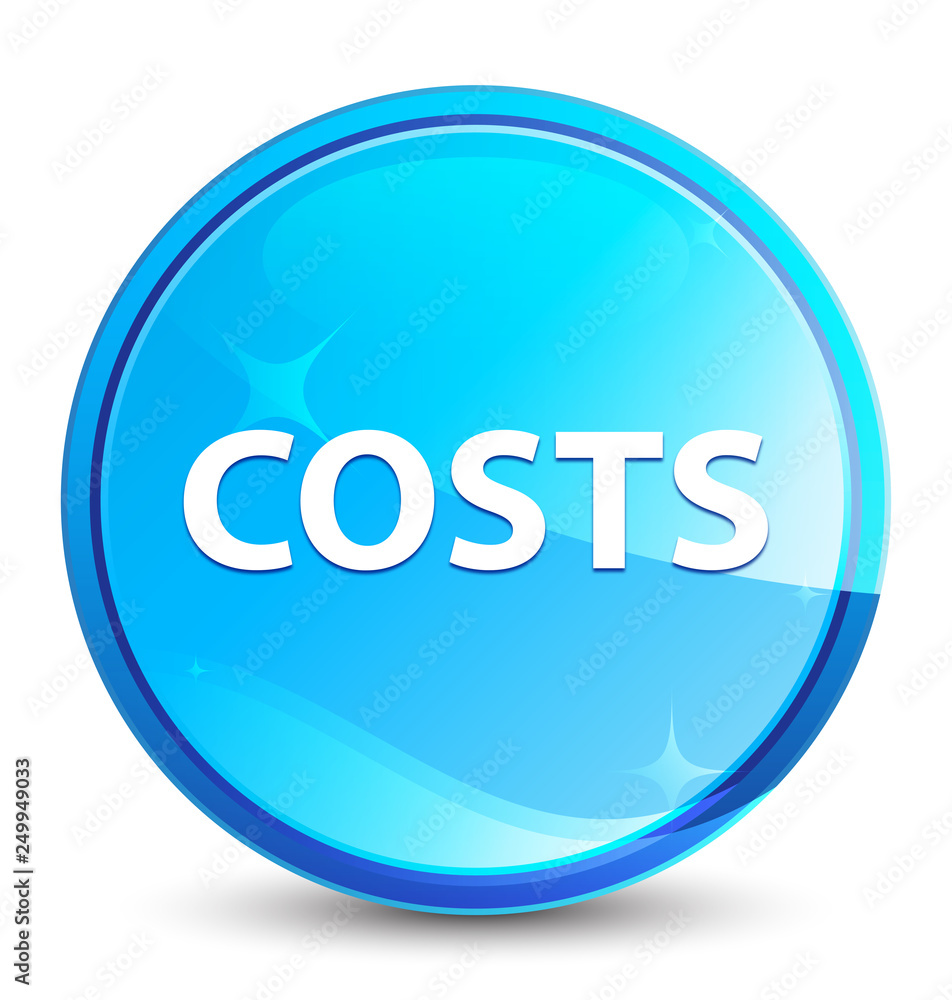 Costs splash natural blue round button