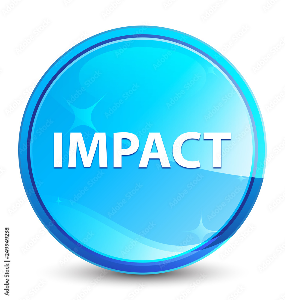 Impact splash natural blue round button Impact splash natural blue round button
