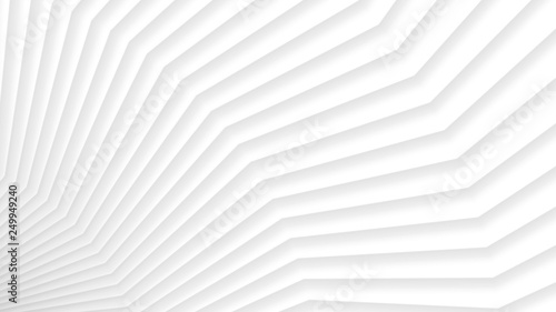 Abstract background of gradient broken lines in white colors
