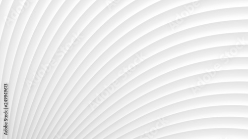 Abstract background of gradient curves in white colors