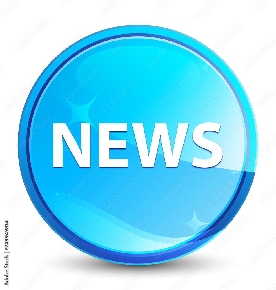 News splash natural blue round button News splash natural blue round button