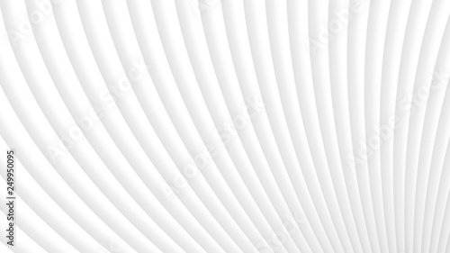 Abstract background of gradient curves in white colors