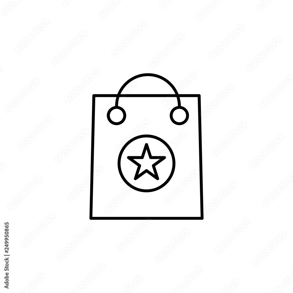 shopping bag, star, supermarket icon. Element of marketing for mobile concept and web apps icon. Thin line icon for website design and development, app development. Premium icon shopping bag, star, supermarket icon. Element of marketing for mobile concept and web apps icon. Thin line icon for website design and development, app development. Premium icon