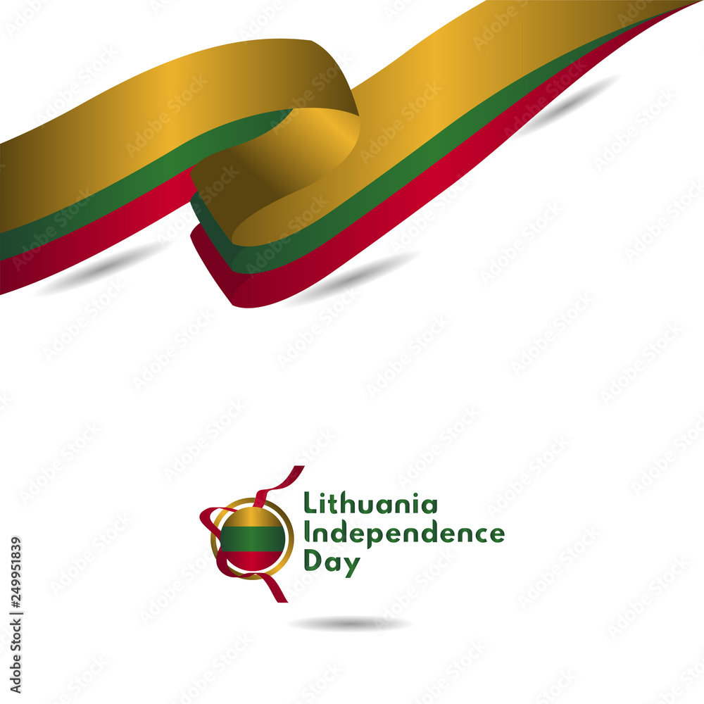 Lithuania Independence Day Vector Template Design Illustration Lithuania Independence Day Vector Template Design Illustration