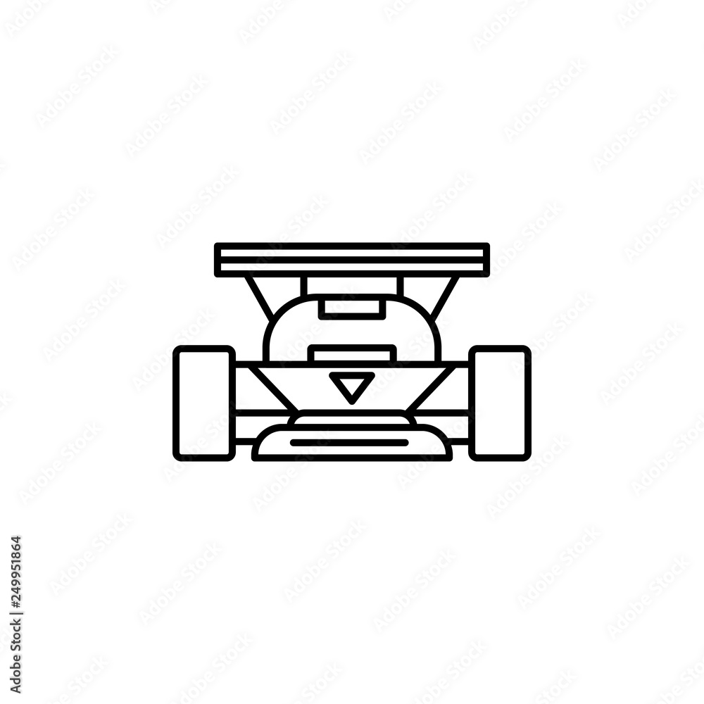rear view sports car icon. Element of motor sport for mobile concept and web apps icon. Thin line icon for website design and development rear view sports car icon. Element of motor sport for mobile concept and web apps icon. Thin line icon for website design and development