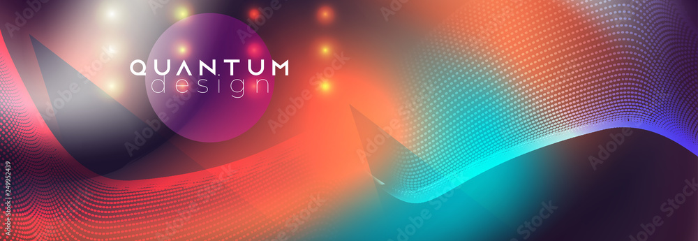 Neon spotlights on fluid abstract vector design Neon spotlights on fluid abstract vector design