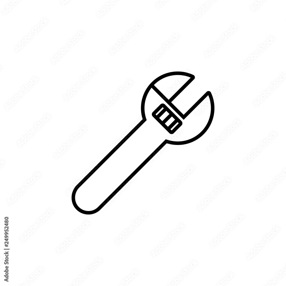 wrench icon. Element of motor sport for mobile concept and web apps icon. Thin line icon for website design and development wrench icon. Element of motor sport for mobile concept and web apps icon. Thin line icon for website design and development