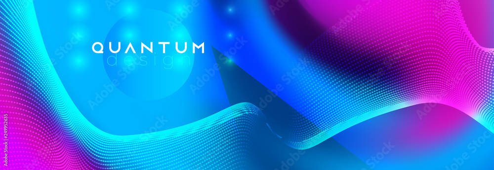 Neon spotlights on fluid abstract vector design Neon spotlights on fluid abstract vector design